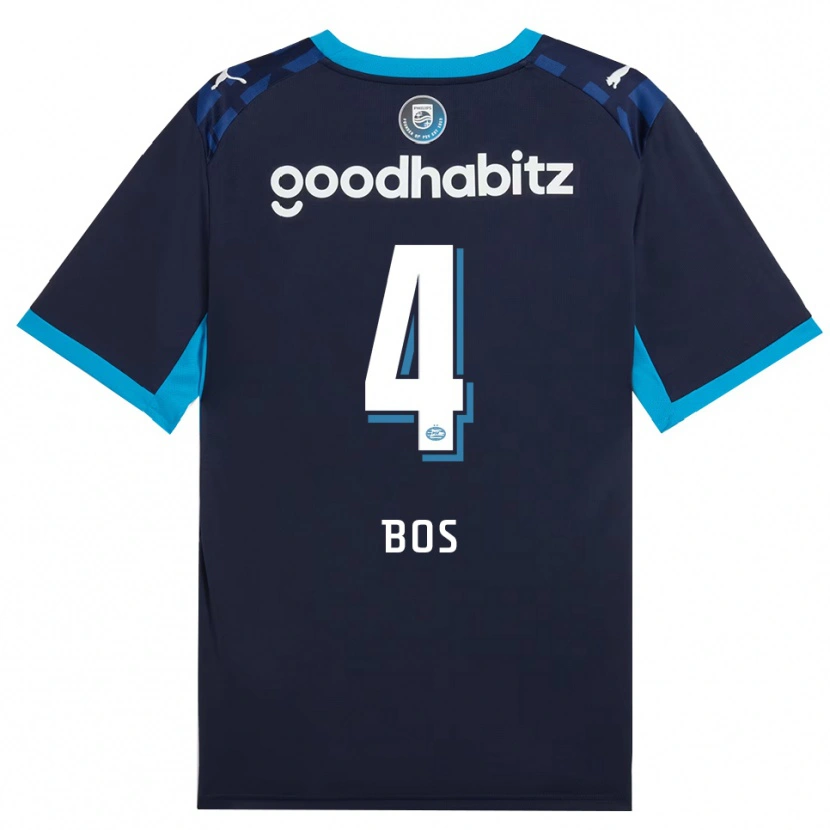 Danxen Herren Floris Bos #4 Himmelblau Königlichblau Ausweichtrikot Trikot 2026/27 T-Shirt Österreich