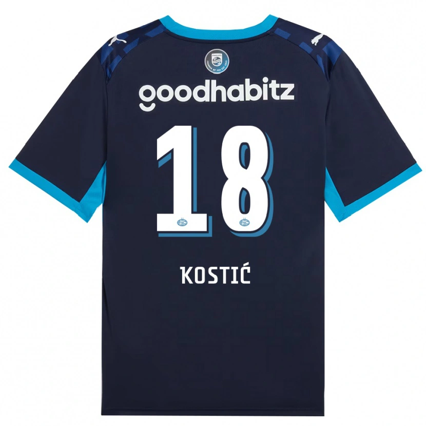 Danxen Herren Filip Kostic #18 Himmelblau Königlichblau Ausweichtrikot Trikot 2026/27 T-Shirt Österreich