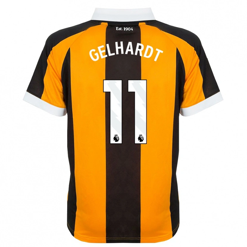 Danxen Herren Joe Gelhardt #11 Orange Schwarz Weiß Heimtrikot Trikot 2026/27 T-Shirt Österreich