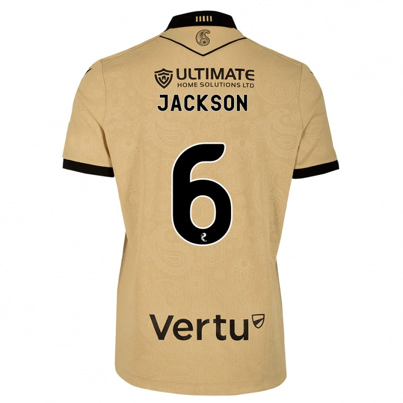 Danxen Herren Louis Jackson #6 Burlywood Schwarz Auswärtstrikot Trikot 2026/27 T-Shirt Österreich