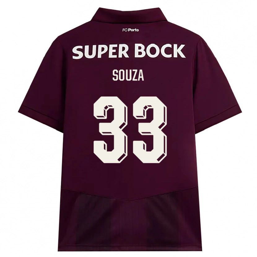 Danxen Herren João Victor De Souza Menezes #33 Burgund Weiß Auswärtstrikot Trikot 2026/27 T-Shirt Österreich