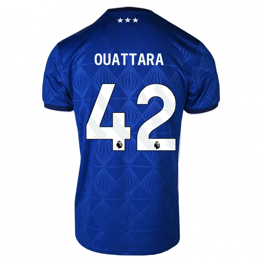 Danxen Herren Abdoul Ouattara #42 Mittelblau Weiß Rot Heimtrikot Trikot 2026/27 T-Shirt Österreich