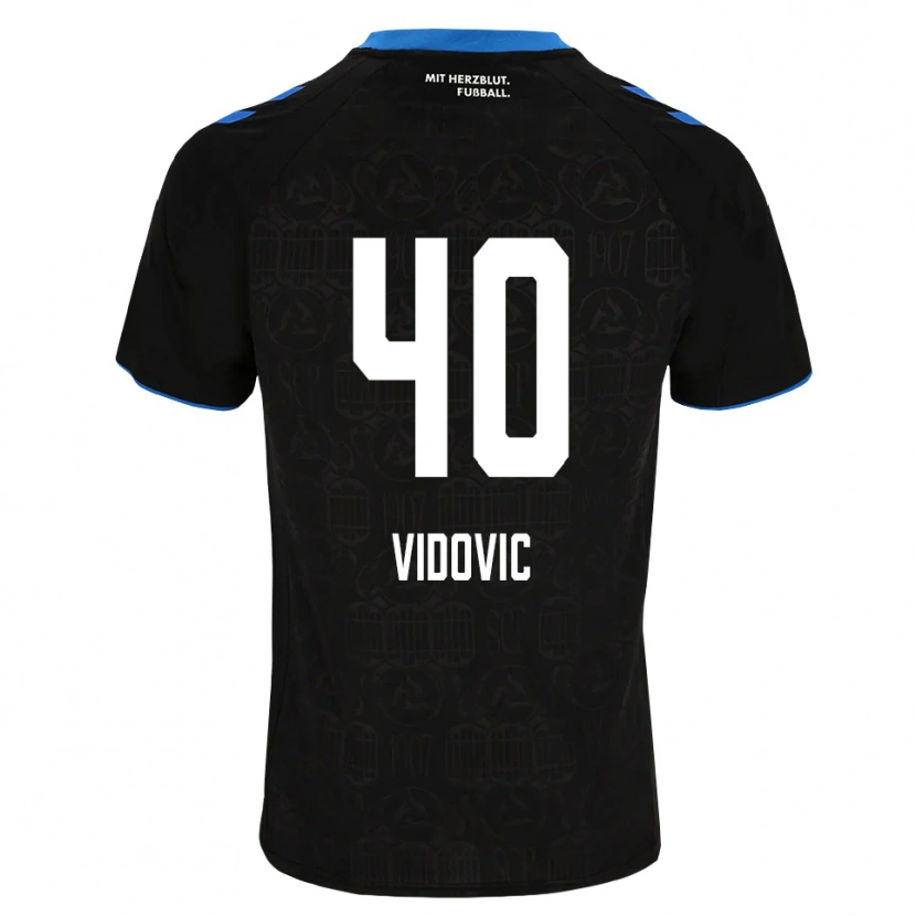 Danxen Herren Gabriel Vidovic #40 Schwarz Weiß Rot Heimtrikot Trikot 2026/27 T-Shirt Österreich