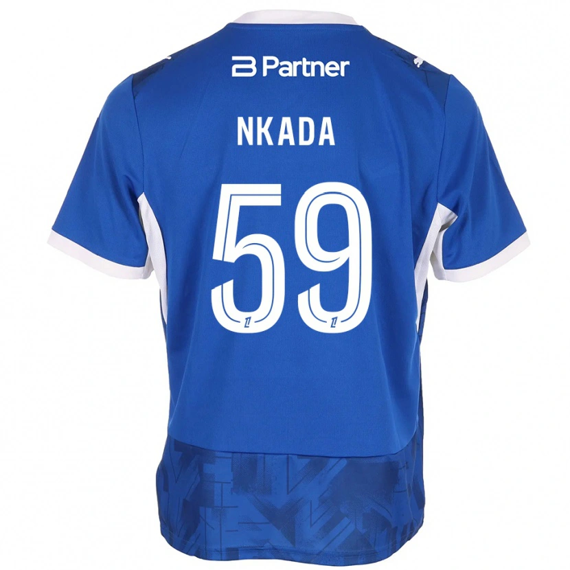 Danxen Herren Timothé Nkada #59 Mittelblau Weiß Heimtrikot Trikot 2026/27 T-Shirt Österreich
