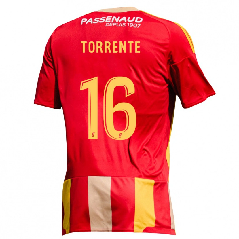 Danxen Herren Raúl Torrente #16 Rot Gelb Grün Heimtrikot Trikot 2026/27 T-Shirt Österreich