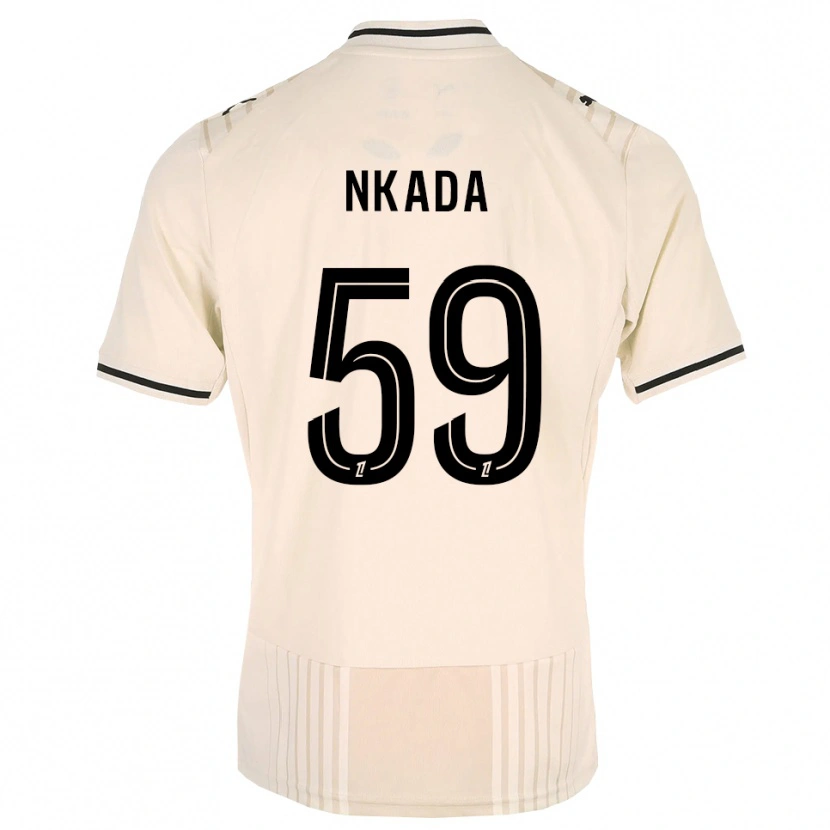 Danxen Herren Timothé Nkada #59 Altgold Schwarz Antikweiß Auswärtstrikot Trikot 2026/27 T-Shirt Österreich