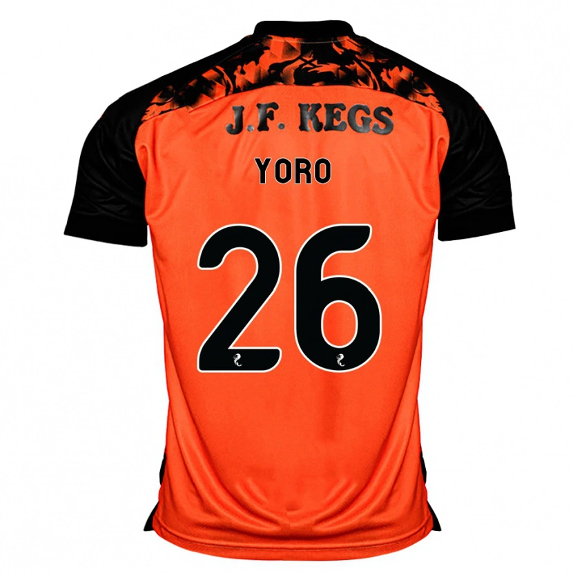 Danxen Damen Abdoulaye Yoro #26 Orange Schwarz Weiß Heimtrikot Trikot 2026/27 T-Shirt Österreich
