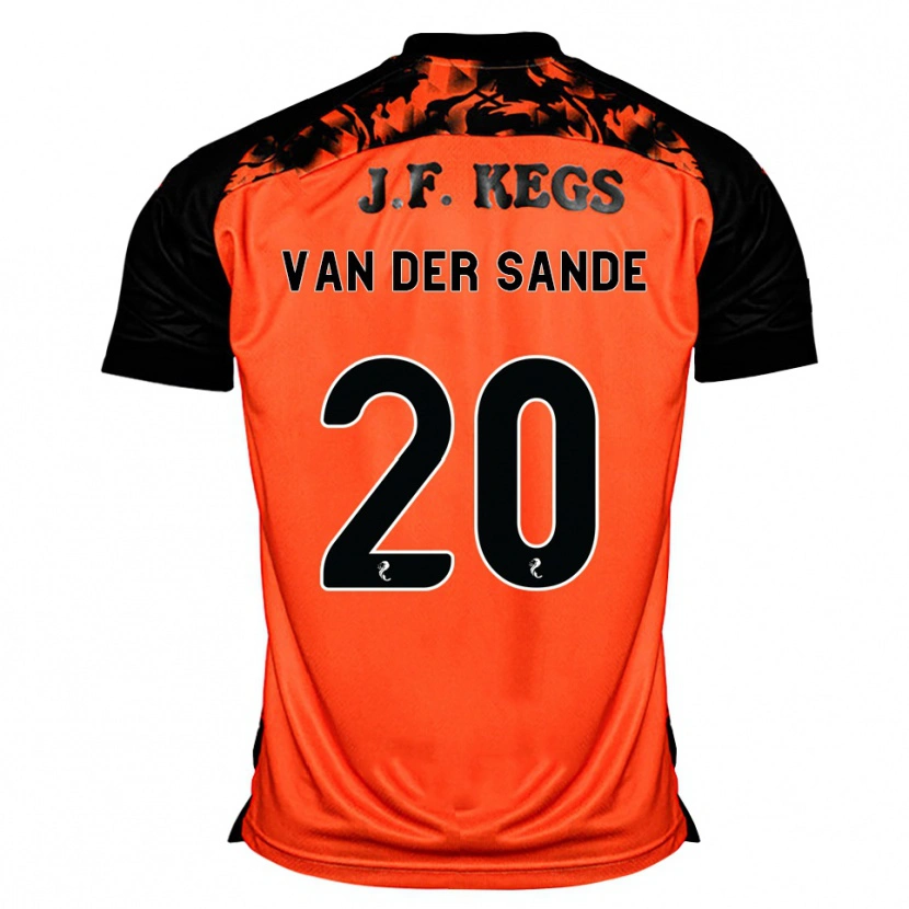 Danxen Damen Jort Van Der Sande #20 Orange Schwarz Weiß Heimtrikot Trikot 2026/27 T-Shirt Österreich