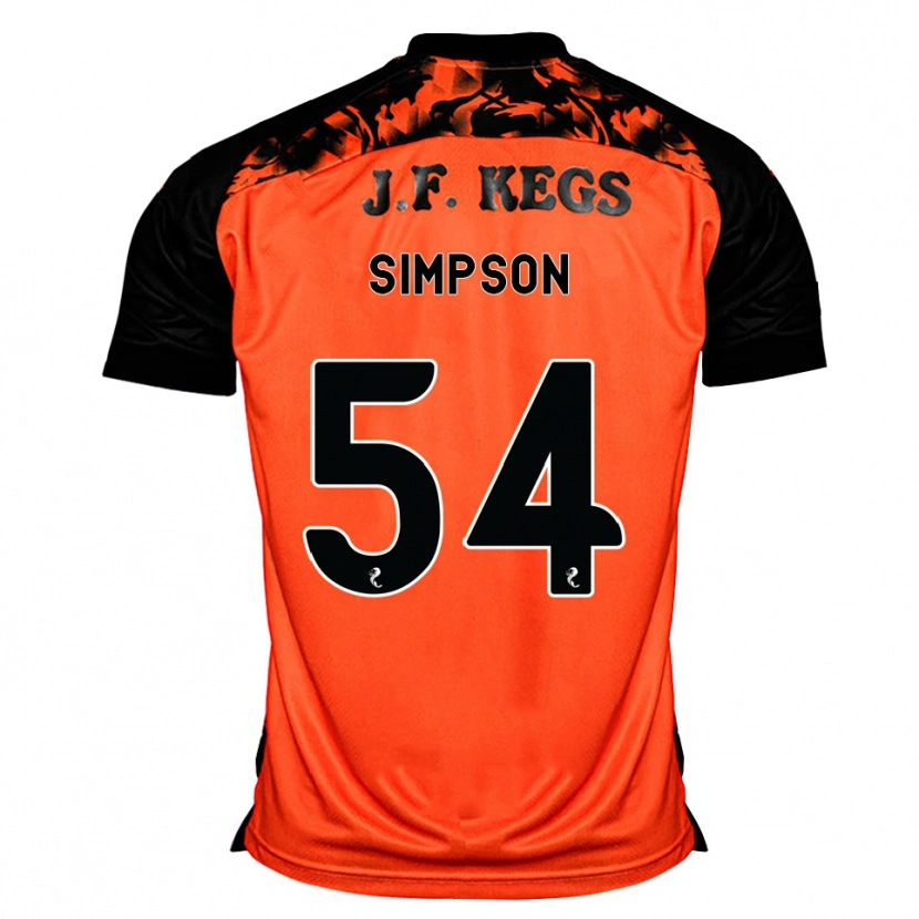 Danxen Damen Finlay Simpson #54 Orange Schwarz Weiß Heimtrikot Trikot 2026/27 T-Shirt Österreich
