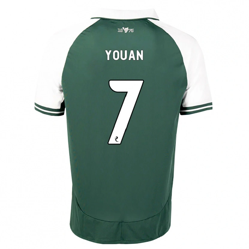 Danxen Damen Élie Youan #7 Seegrün Weiß Heimtrikot Trikot 2026/27 T-Shirt Österreich