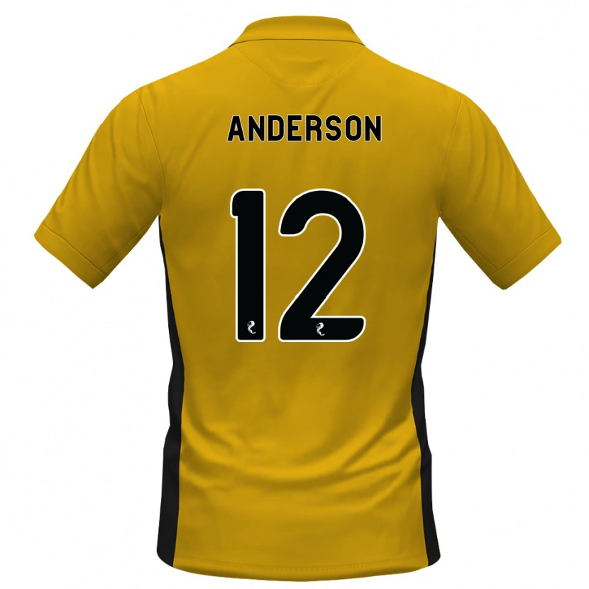 Danxen Damen Rhys Anderson #12 Orange Schwarz Heimtrikot Trikot 2026/27 T-Shirt Österreich