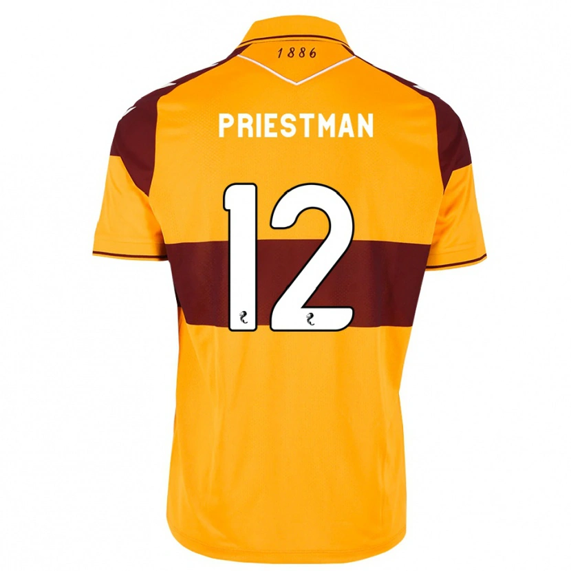 Danxen Damen Oscar Priestman #12 Maroon Orange Heimtrikot Trikot 2026/27 T-Shirt Österreich