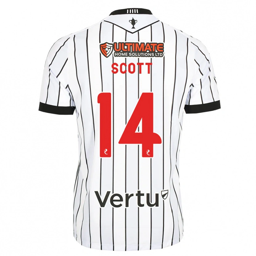 Danxen Damen James Scott #14 Weiß Schwarz Rot Heimtrikot Trikot 2026/27 T-Shirt Österreich