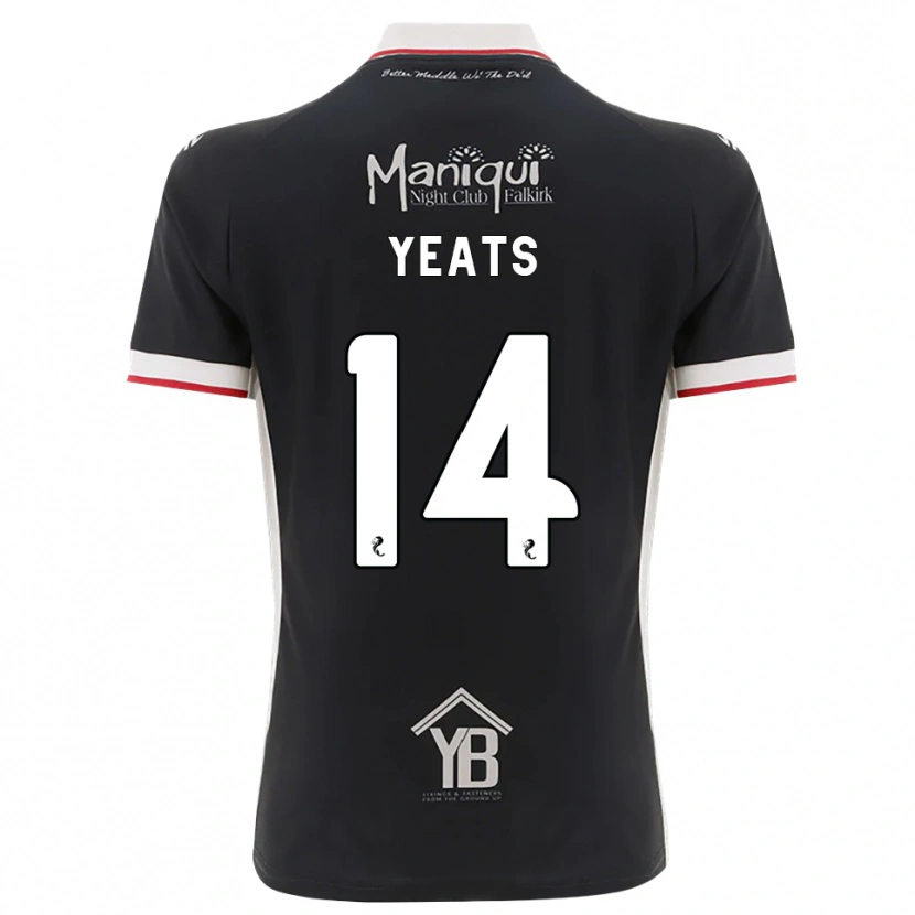 Danxen Damen Finn Yeats #14 Schwarz Weiß Rot Heimtrikot Trikot 2026/27 T-Shirt Österreich