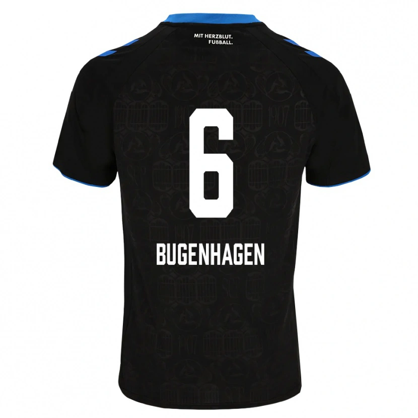Danxen Damen Julius Bugenhagen #6 Schwarz Weiß Rot Heimtrikot Trikot 2026/27 T-Shirt Österreich