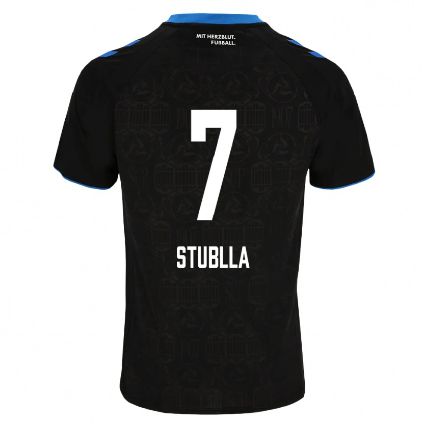 Danxen Damen Shkrep Stublla #7 Schwarz Weiß Rot Heimtrikot Trikot 2026/27 T-Shirt Österreich