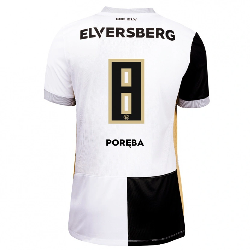Danxen Damen Lukasz Poreba #8 Schwarz Weiß Braun Heimtrikot Trikot 2026/27 T-Shirt Österreich