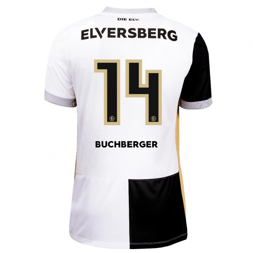 Danxen Damen Jonas Buchberger #14 Schwarz Weiß Braun Heimtrikot Trikot 2026/27 T-Shirt Österreich
