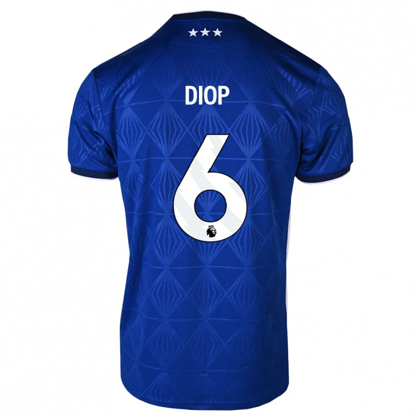 Danxen Damen Issa Diop #6 Mittelblau Weiß Rot Heimtrikot Trikot 2026/27 T-Shirt Österreich