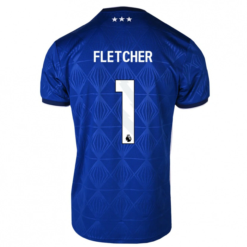 Danxen Damen William Fletcher #1 Mittelblau Weiß Rot Heimtrikot Trikot 2026/27 T-Shirt Österreich