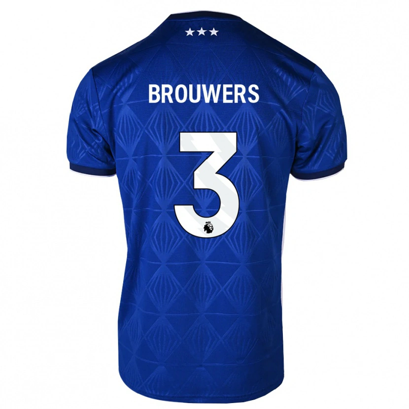 Danxen Damen Steve Brouwers #3 Mittelblau Weiß Rot Heimtrikot Trikot 2026/27 T-Shirt Österreich