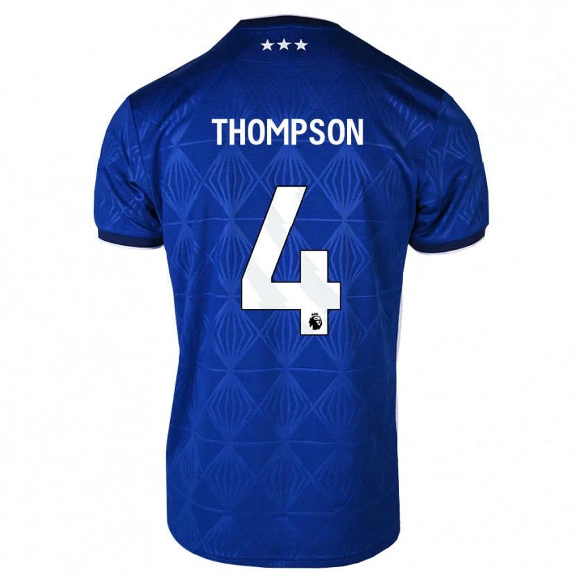Danxen Damen Zak Thompson #4 Mittelblau Weiß Rot Heimtrikot Trikot 2026/27 T-Shirt Österreich