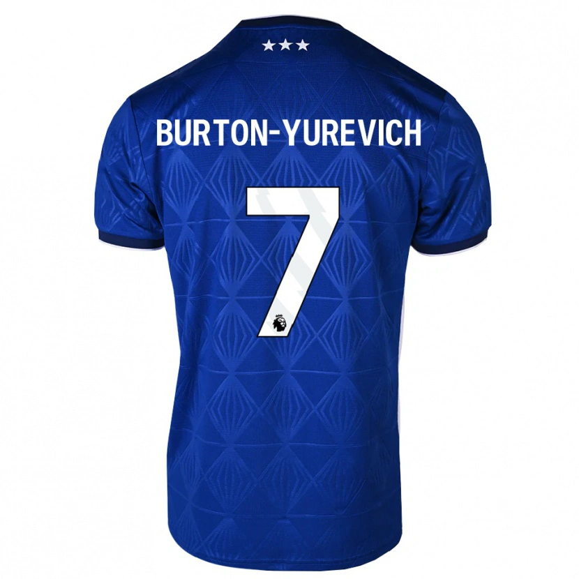 Danxen Damen Roman Burton-Yurevich #7 Mittelblau Weiß Rot Heimtrikot Trikot 2026/27 T-Shirt Österreich