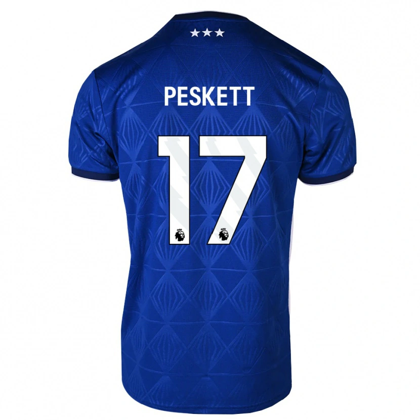 Danxen Damen Sophie Peskett #17 Mittelblau Weiß Rot Heimtrikot Trikot 2026/27 T-Shirt Österreich