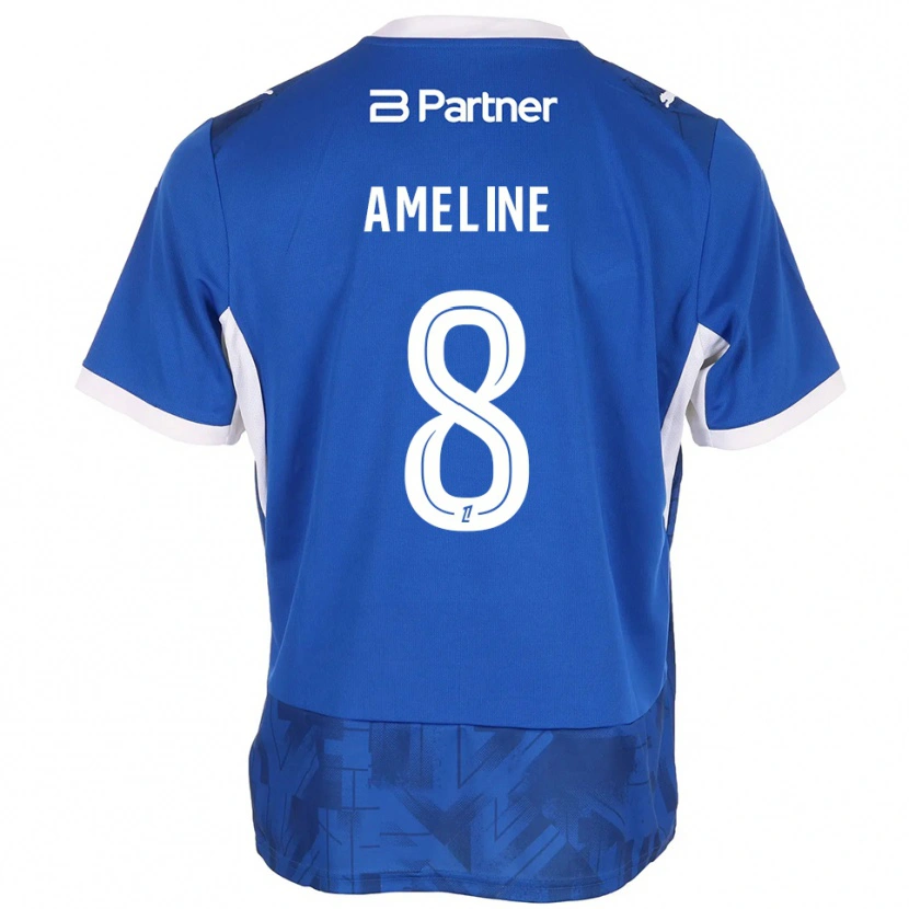 Danxen Damen Soan Ameline #8 Mittelblau Weiß Heimtrikot Trikot 2026/27 T-Shirt Österreich
