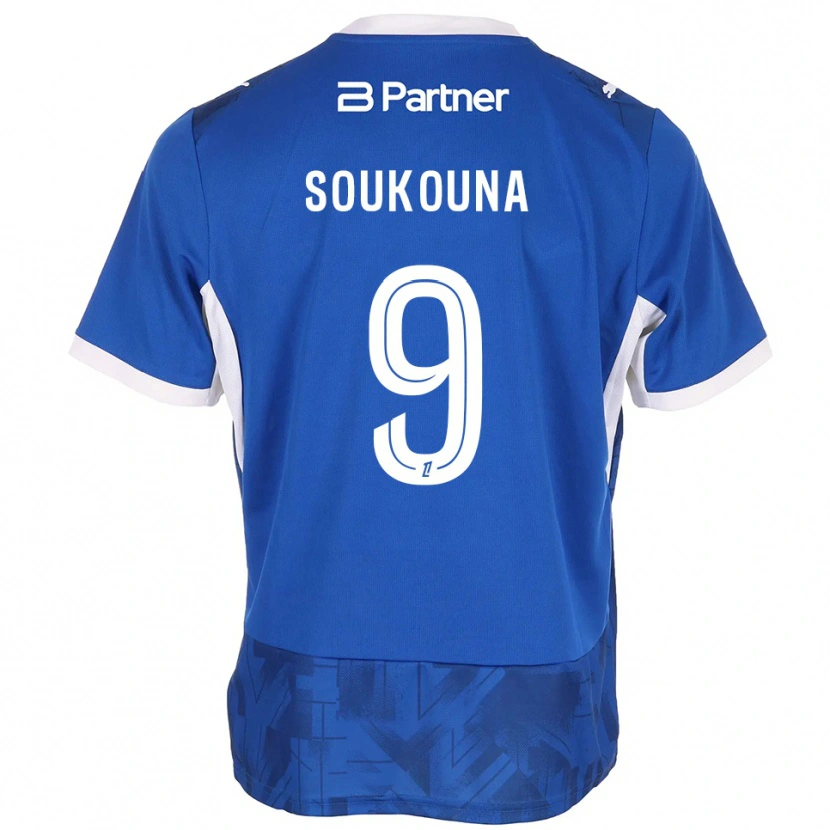 Danxen Damen Idrissa Soukouna #9 Mittelblau Weiß Heimtrikot Trikot 2026/27 T-Shirt Österreich