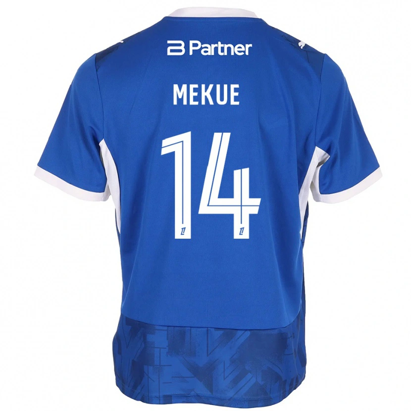 Danxen Damen Florian Mekue #14 Mittelblau Weiß Heimtrikot Trikot 2026/27 T-Shirt Österreich