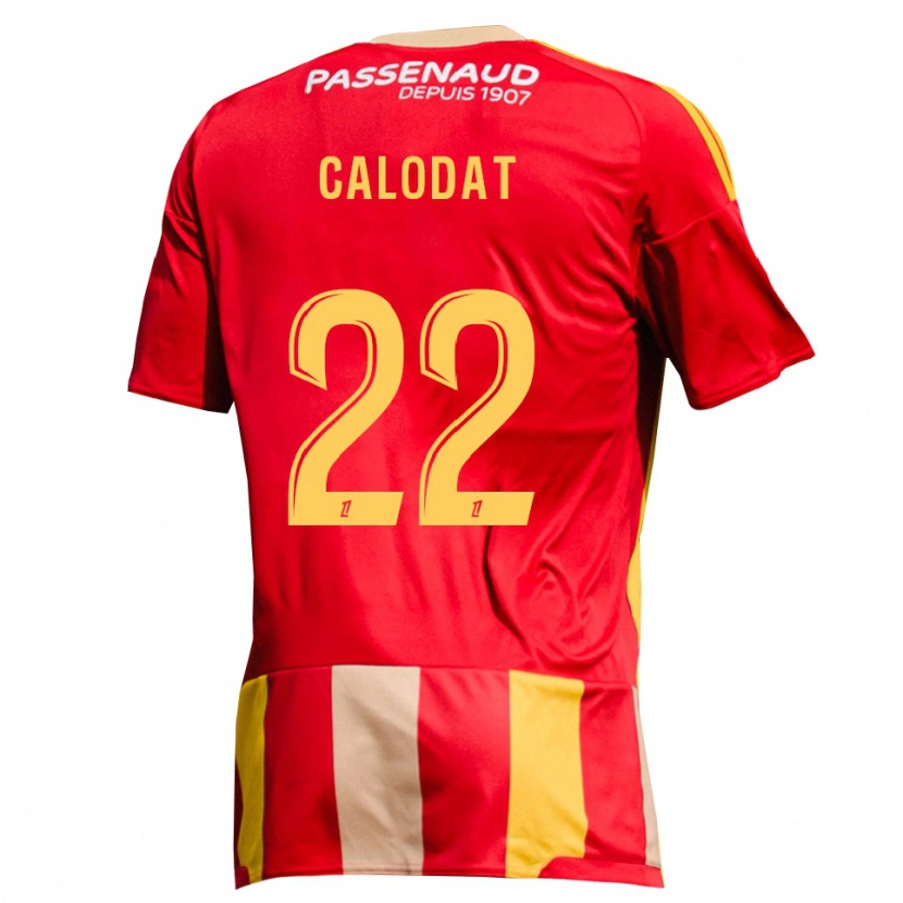 Danxen Damen Lucas Calodat #22 Rot Gelb Grün Heimtrikot Trikot 2026/27 T-Shirt Österreich
