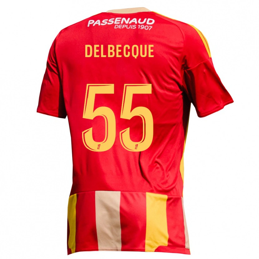 Danxen Damen Augustin Delbecque #55 Rot Gelb Grün Heimtrikot Trikot 2026/27 T-Shirt Österreich