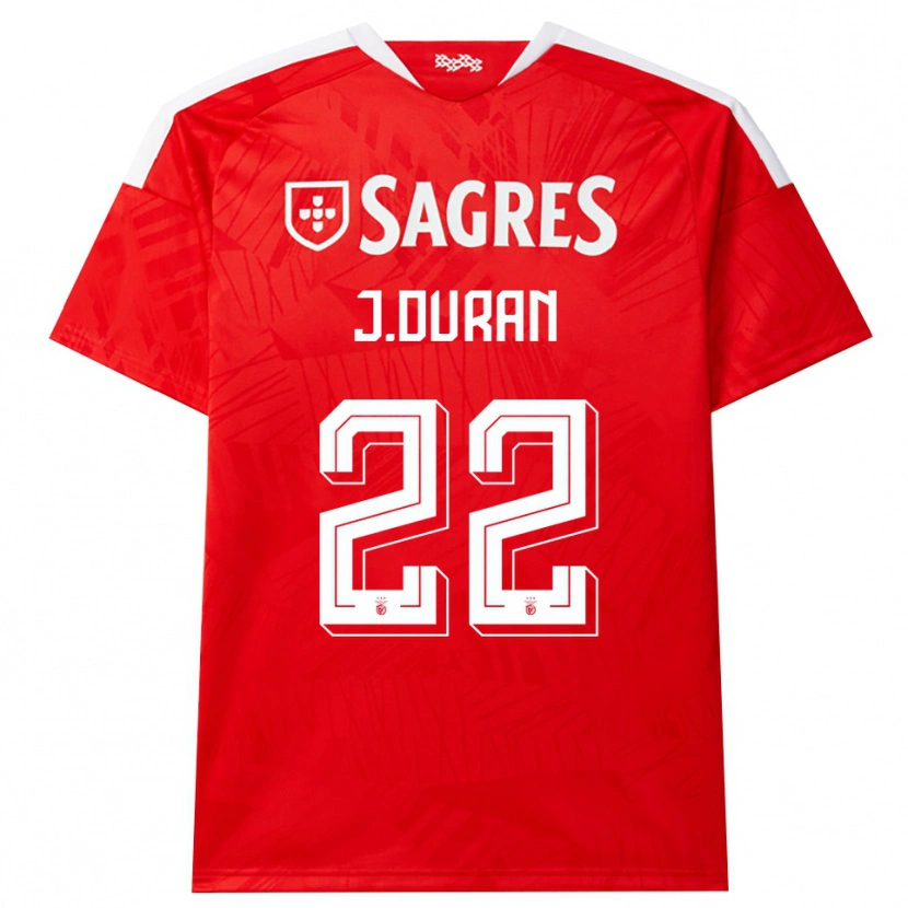 Danxen Damen Jhon Durán #22 Rot Weiß Gelb Heimtrikot Trikot 2026/27 T-Shirt Österreich