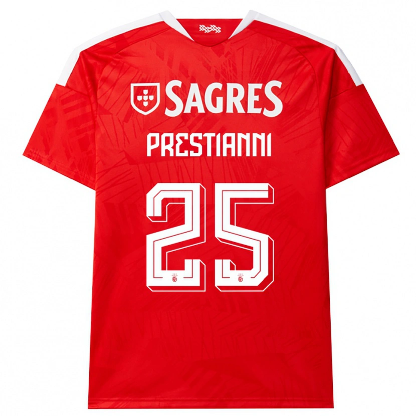 Danxen Damen Gianluca Prestianni #25 Rot Weiß Gelb Heimtrikot Trikot 2026/27 T-Shirt Österreich