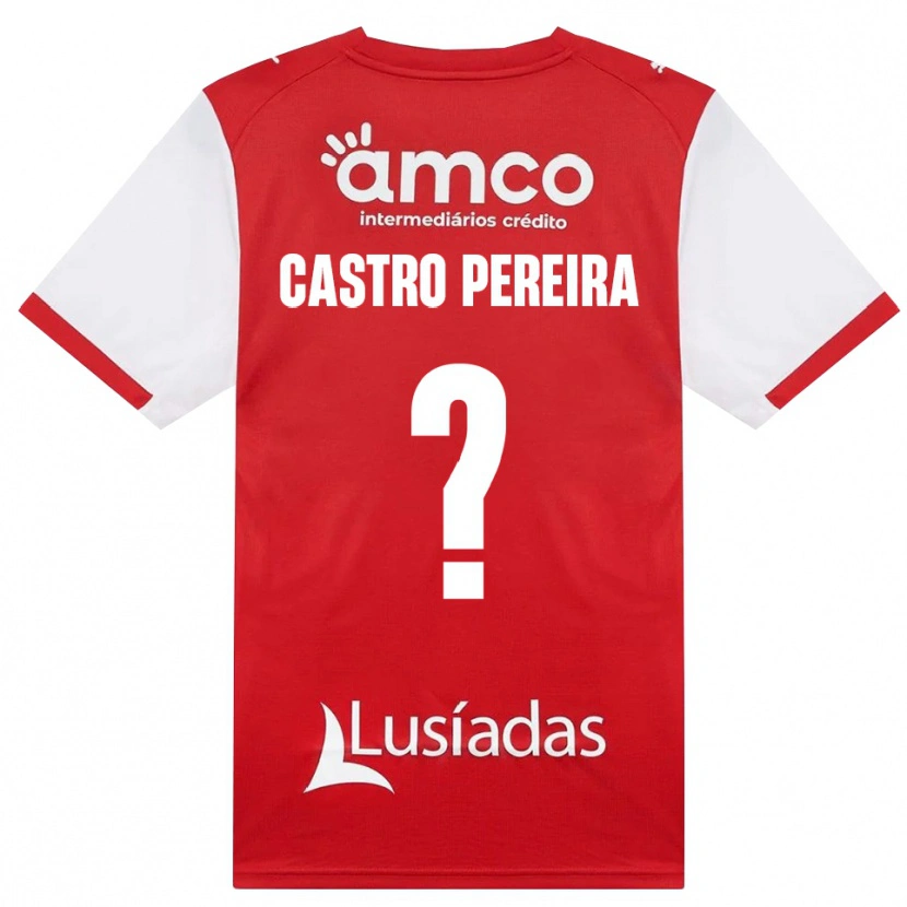 Danxen Damen Rodrigo Castro Pereira #0 Weiß Rot Schwarz Heimtrikot Trikot 2026/27 T-Shirt Österreich