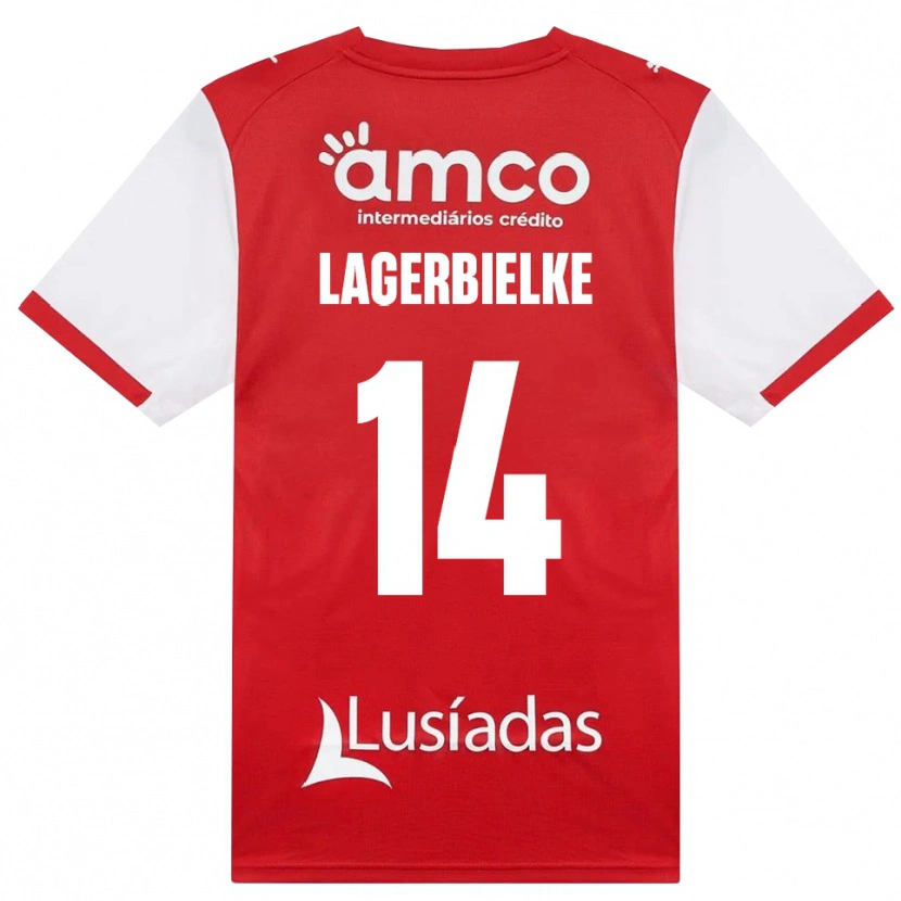 Danxen Damen Gustaf Lagerbielke #14 Weiß Rot Schwarz Heimtrikot Trikot 2026/27 T-Shirt Österreich