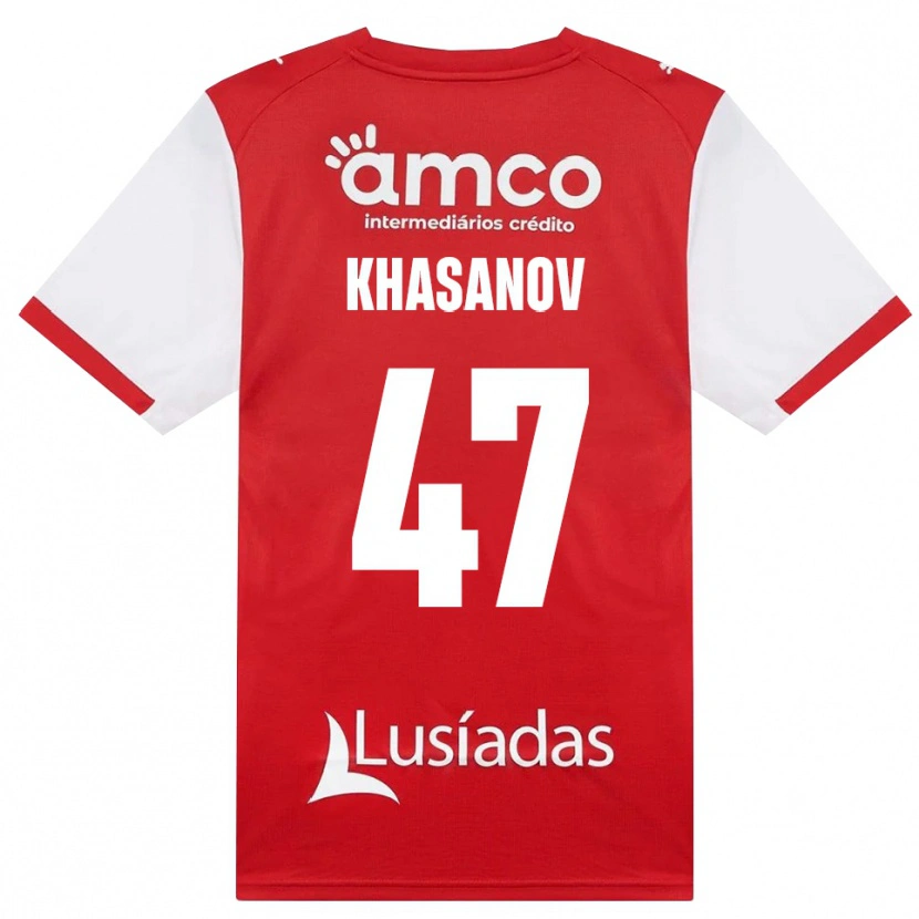 Danxen Damen Sadriddin Khasanov #47 Weiß Rot Schwarz Heimtrikot Trikot 2026/27 T-Shirt Österreich