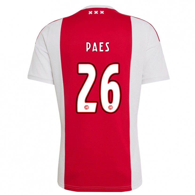 Danxen Damen Maarten Paes #26 Rot Weiß Gelb Heimtrikot Trikot 2026/27 T-Shirt Österreich