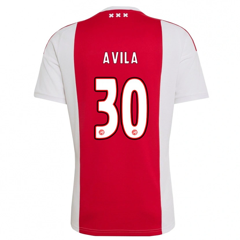 Danxen Damen Gastón Ávila #30 Rot Weiß Gelb Heimtrikot Trikot 2026/27 T-Shirt Österreich
