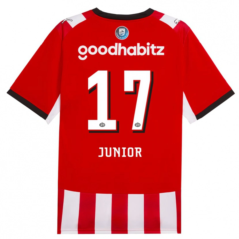 Danxen Damen Mauro Júnior #17 Rot Weiß Schwarz Heimtrikot Trikot 2026/27 T-Shirt Österreich