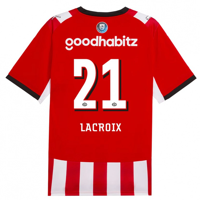 Danxen Damen Robine Lacroix #21 Rot Weiß Schwarz Heimtrikot Trikot 2026/27 T-Shirt Österreich