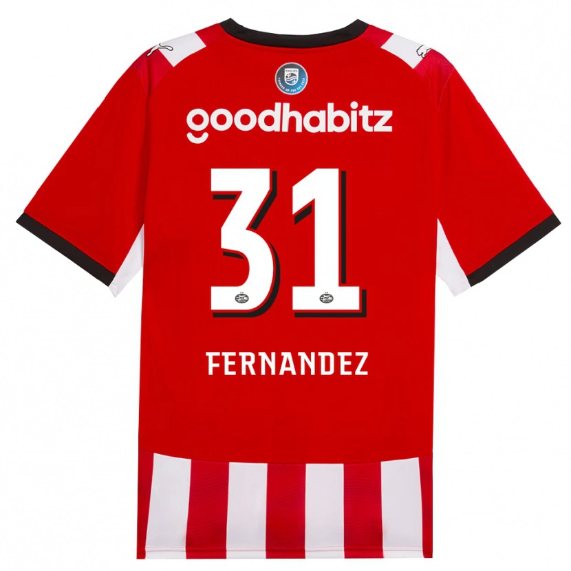 Danxen Damen Noah Fernandez #31 Rot Weiß Schwarz Heimtrikot Trikot 2026/27 T-Shirt Österreich