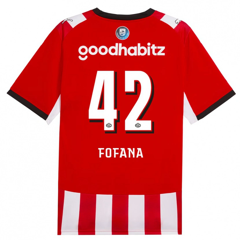 Danxen Damen Fode Fofana #42 Rot Weiß Schwarz Heimtrikot Trikot 2026/27 T-Shirt Österreich