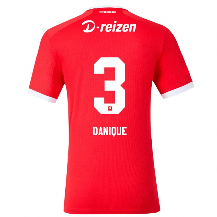 Danxen Damen Danique Kerkdijk #3 Rot Weiß Heimtrikot Trikot 2026/27 T-Shirt Österreich