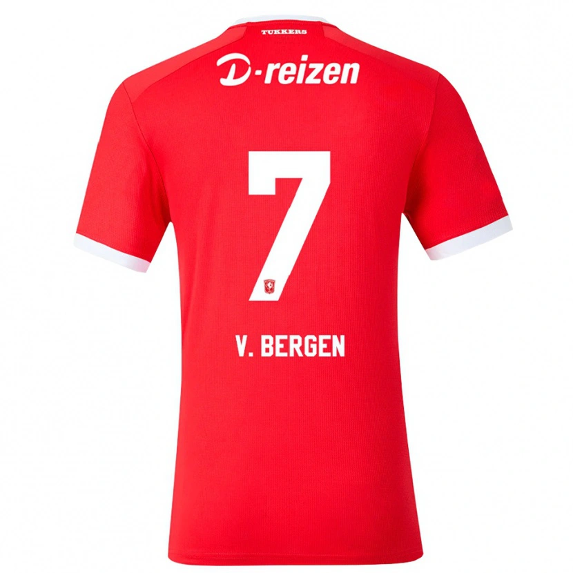 Danxen Damen Mitchell Van Bergen #7 Rot Weiß Heimtrikot Trikot 2026/27 T-Shirt Österreich