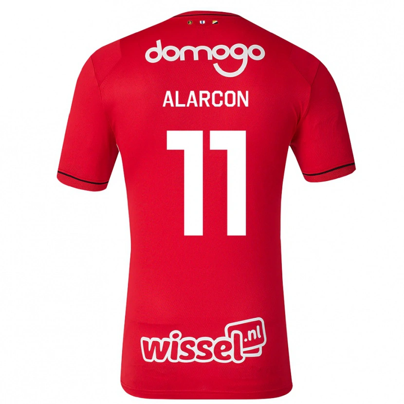 Danxen Damen Ángel Alarcón #11 Rot Weiß Schwarz Heimtrikot Trikot 2026/27 T-Shirt Österreich