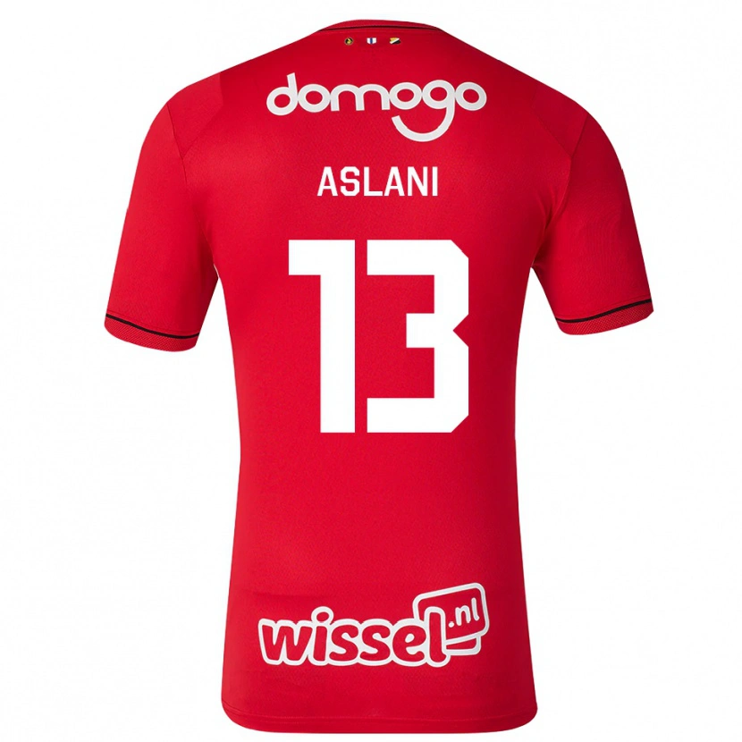 Danxen Damen Abdullah Aslani #13 Rot Weiß Schwarz Heimtrikot Trikot 2026/27 T-Shirt Österreich