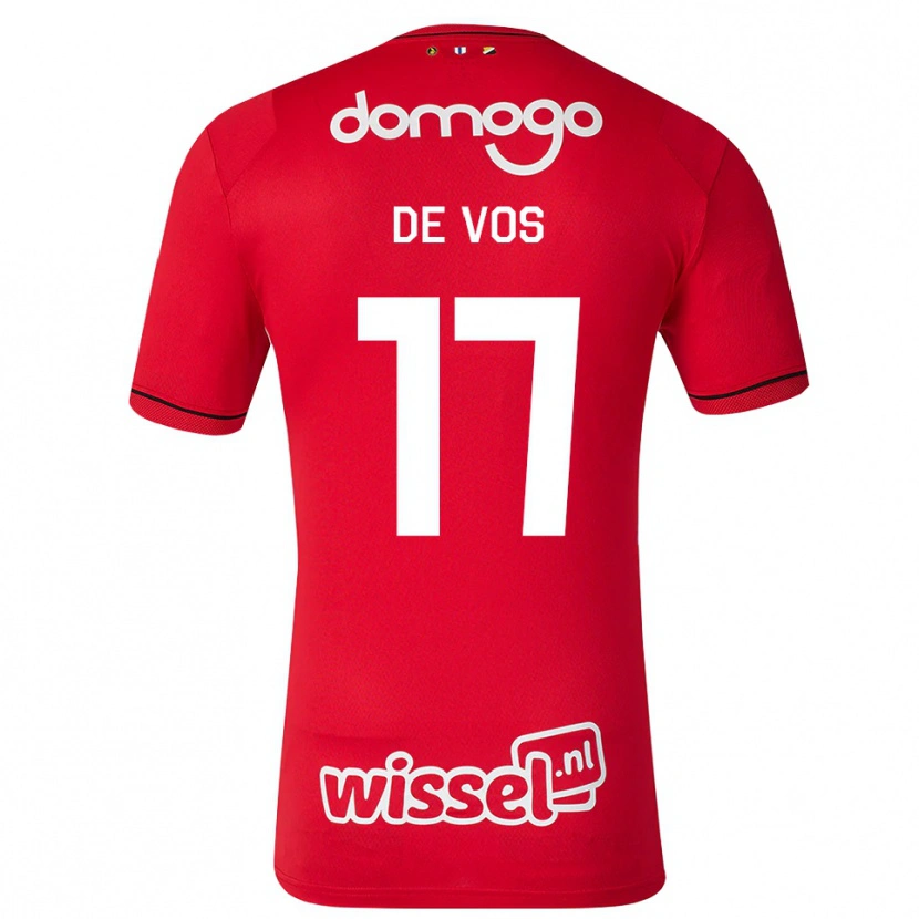 Danxen Damen James De Vos #17 Rot Weiß Schwarz Heimtrikot Trikot 2026/27 T-Shirt Österreich