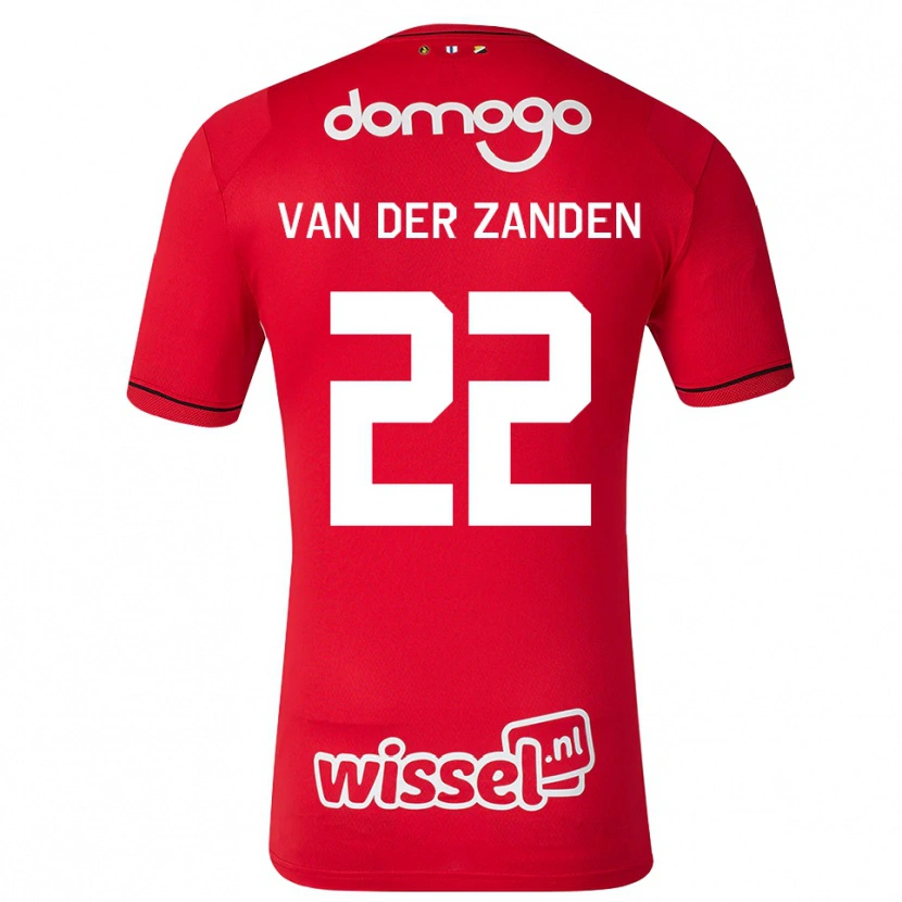Danxen Damen Ilse Van Der Zanden #22 Rot Weiß Schwarz Heimtrikot Trikot 2026/27 T-Shirt Österreich